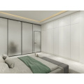 New Design Sliding Door Wooden White Simple Wardrobe